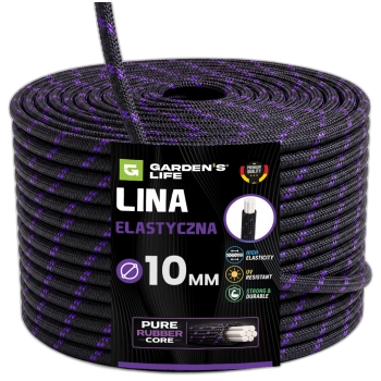 Lina elastyczna expander 10mm 10-50m , guma w oplocie linka PREMIUM