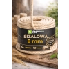 Lina sizalowa 6mm 20-100m , naturalny sznur drapak PREMIUM